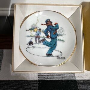VINTAGE Norman Rockwel, Four Season Series, Winter 1948 Decorative Plate